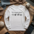 T-shirt simple à manches longues pour crocheteuse