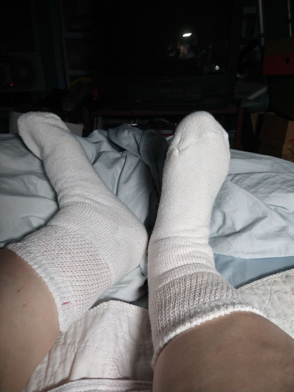 Chaussettes de cheville diabétiques en coton pour hommes (assorties)