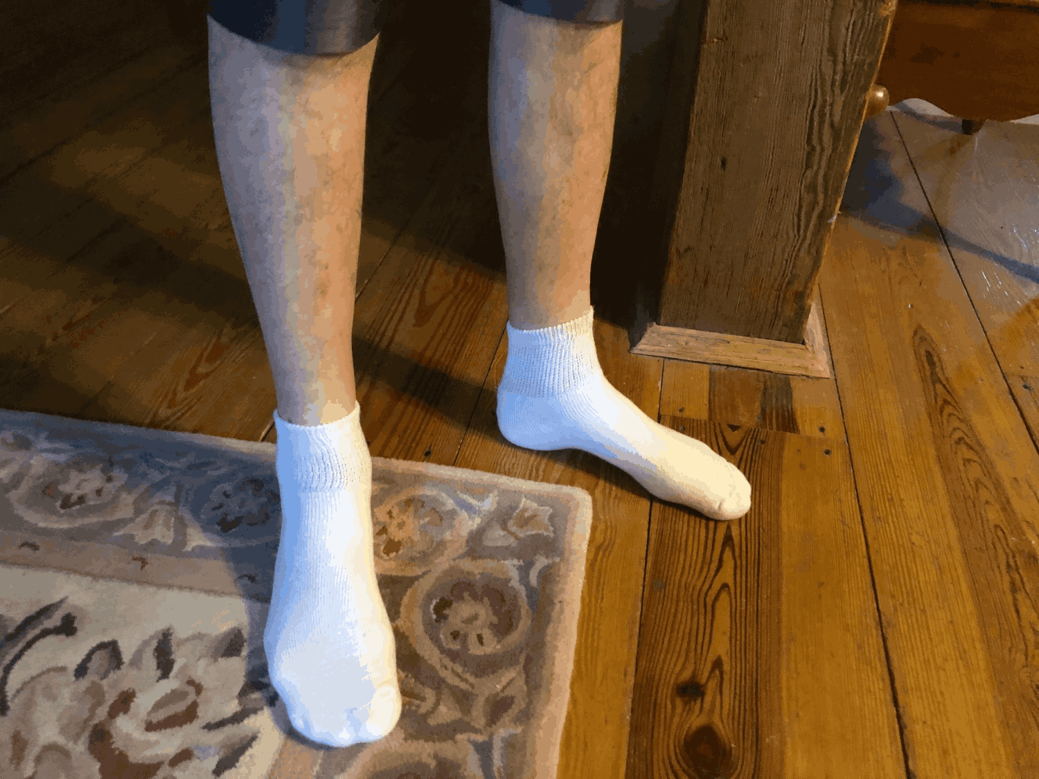 Chaussettes de cheville diabétiques en coton pour hommes (assorties)