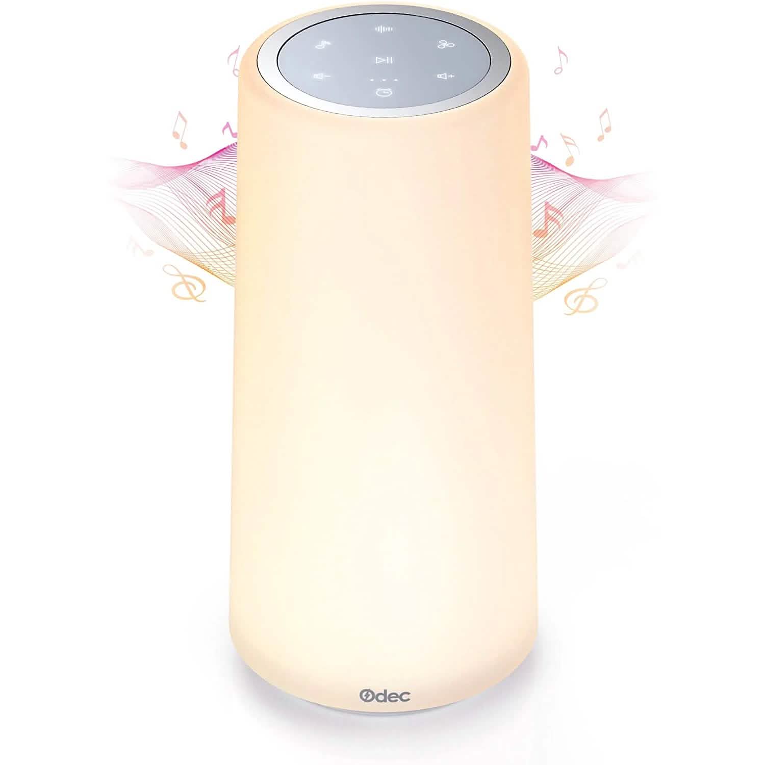 Machine à sons blanche pour bébé avec veilleuse