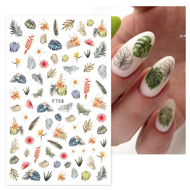 White Embossed Flower Lace 5D Sticker Decal Wedding Nail Art Designs Floral Flower Transfer Decal  Geometry  3D Wave Design Decoration for Women Girls Tape Nail Art Stickers Decal Decoration Geometry Transfer Decals Nail Art Decorations Decoration Decal