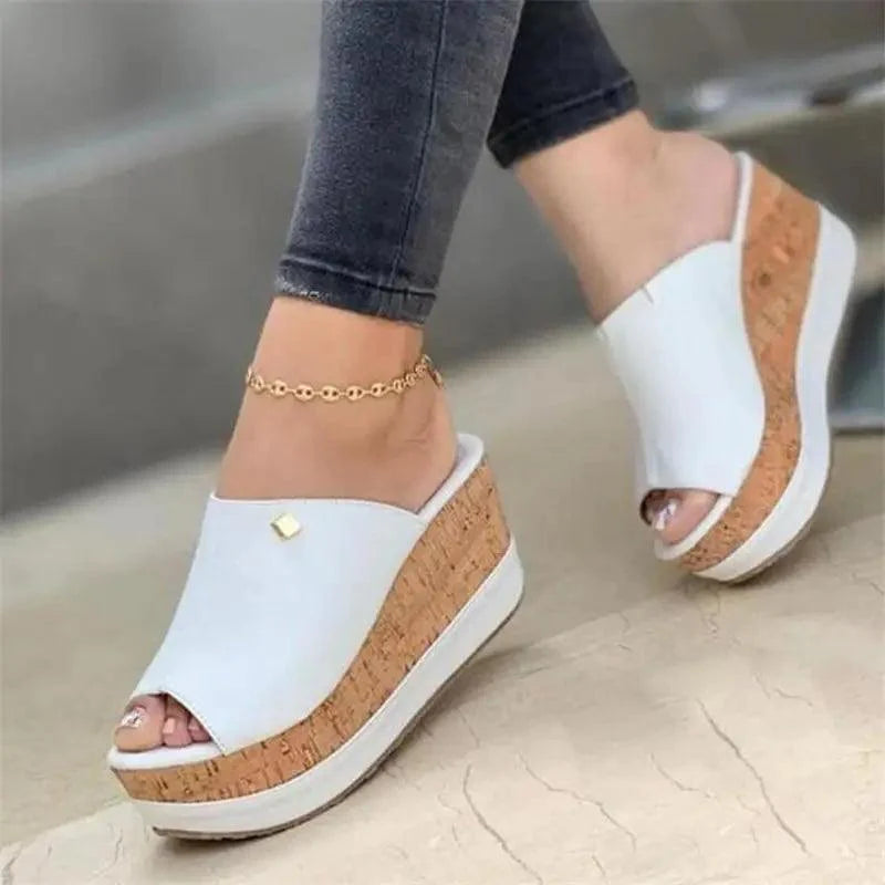 Sandales Femme Blanches Bout Ouvert Été Talons Hauts Élégantes Luxe Design Tendance