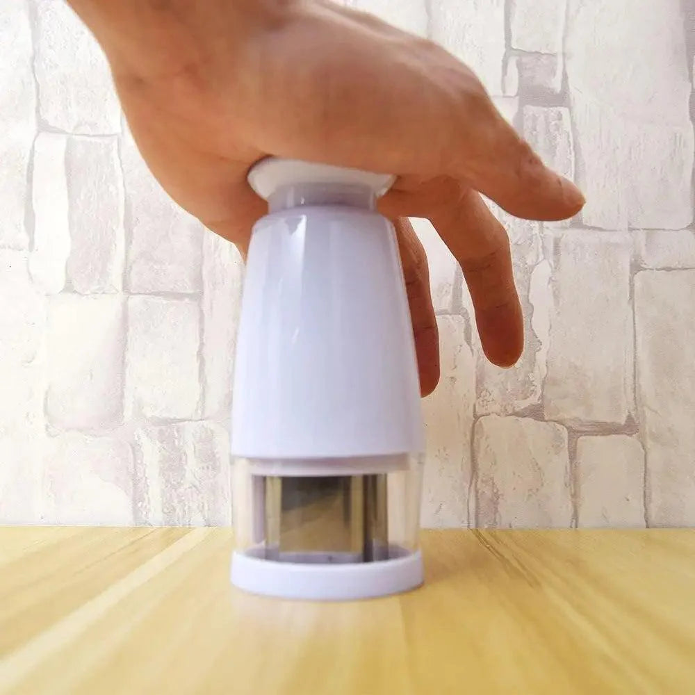 Trancheuse de Cuisine Blanche Hachoir Manuel Outil de Découpe Légumes Qualité Supérieure Facile à Utiliser Gadget de Cuisine