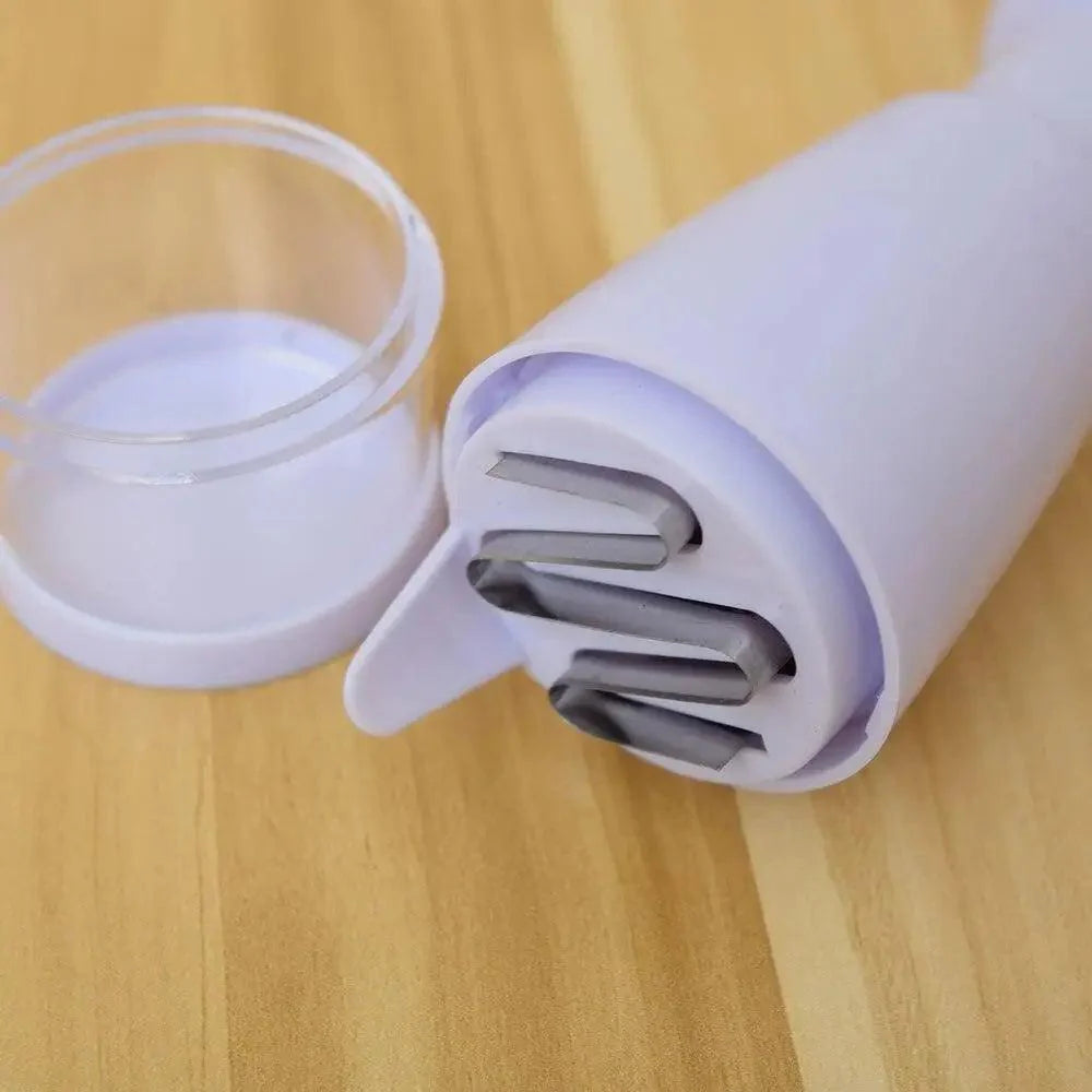 Trancheuse de Cuisine Blanche Hachoir Manuel Outil de Découpe Légumes Qualité Supérieure Facile à Utiliser Gadget de Cuisine