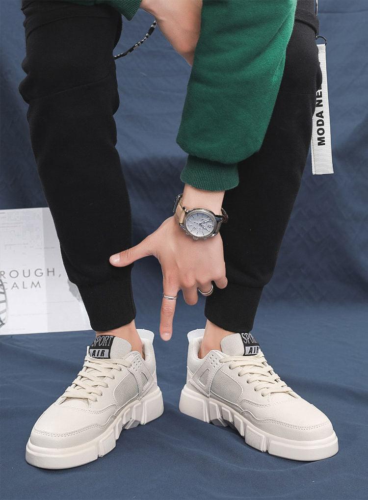 Baskets en cuir blanc pour hommes, respirantes, décontractées, pour la marche, le sport, la course, l'extérieur, les voyages, le fitness, chaussures décontractées confortables pour hommes, baskets d'extérieur