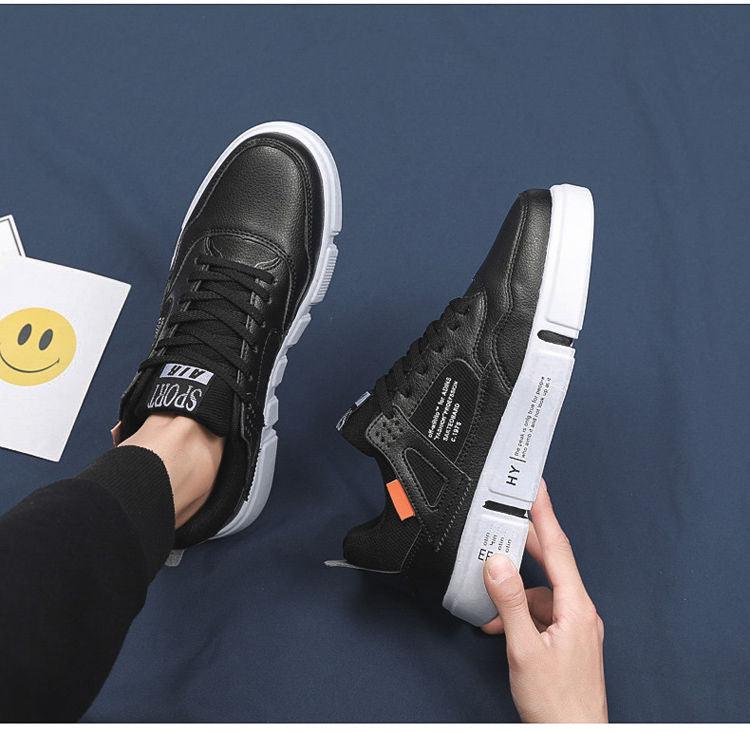 Baskets en cuir blanc pour hommes, respirantes, décontractées, pour la marche, le sport, la course, l'extérieur, les voyages, le fitness, chaussures décontractées confortables pour hommes, baskets d'extérieur