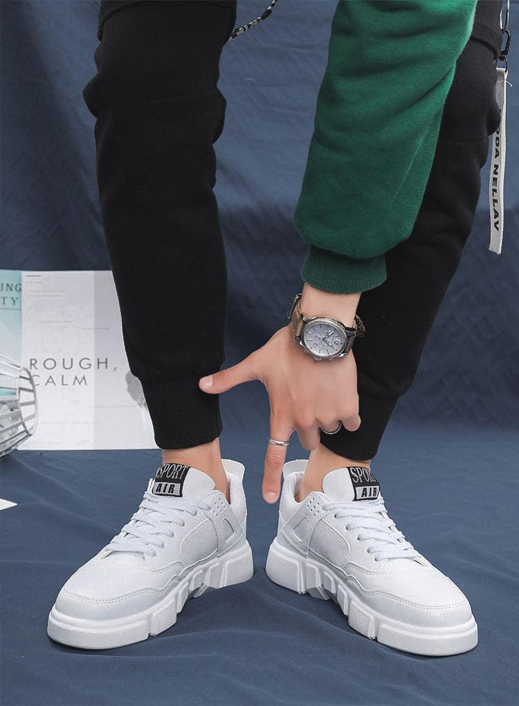 Baskets en cuir blanc pour hommes, respirantes, décontractées, pour la marche, le sport, la course, l'extérieur, les voyages, le fitness, chaussures décontractées confortables pour hommes, baskets d'extérieur