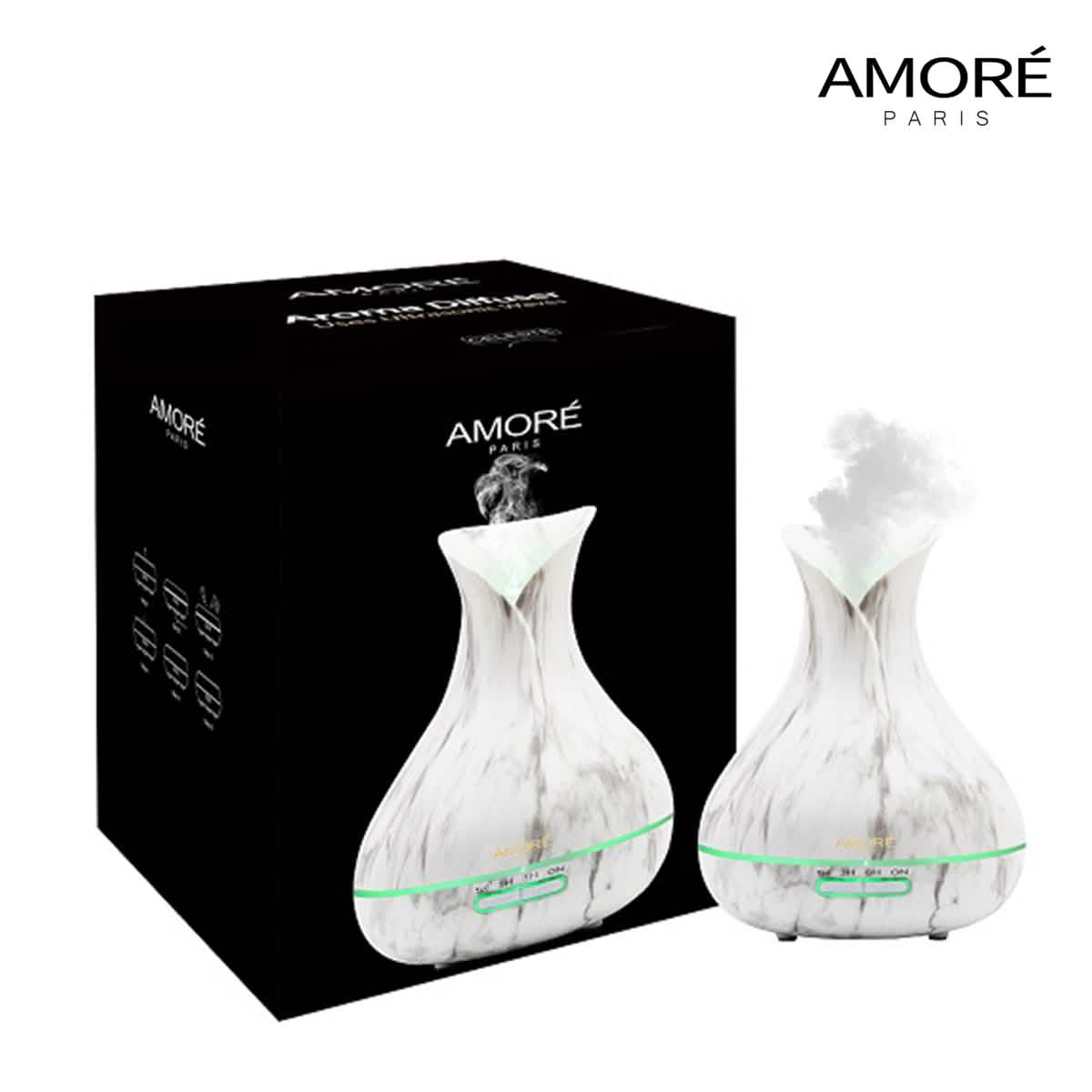 Diffuseur d'arômes ultrasonique 300 ml en marbre blanc