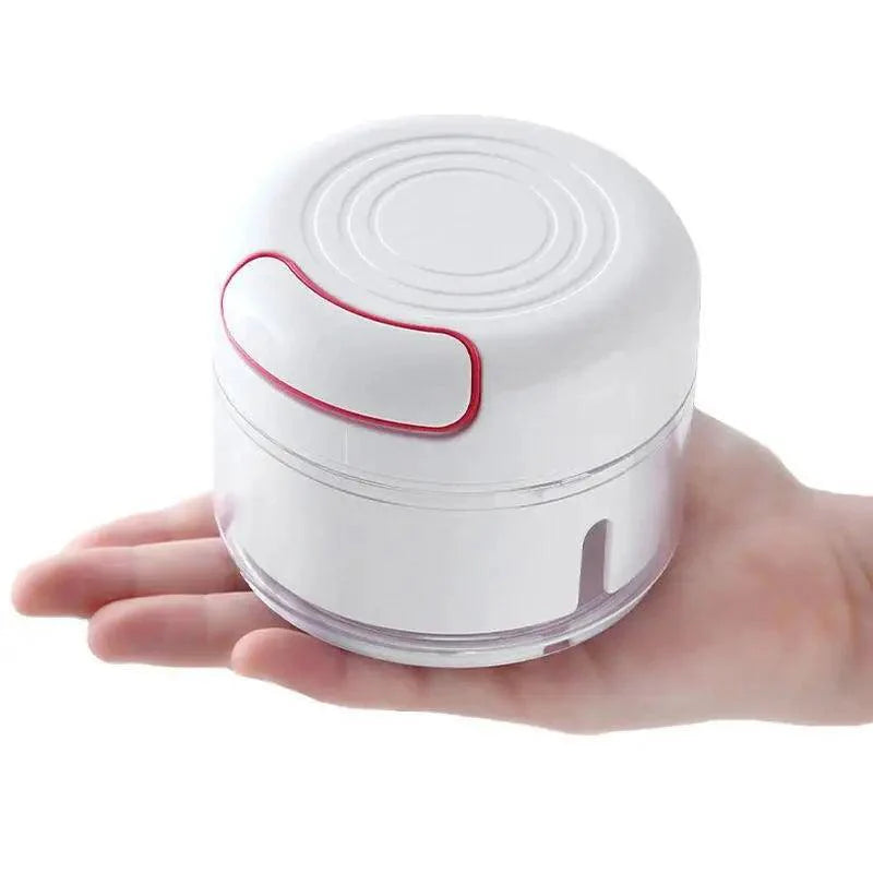 Mini ustensile de cuisine blanc multifonctionnel Hachoir manuel à légumes Gadgets de cuisine Presse-purée