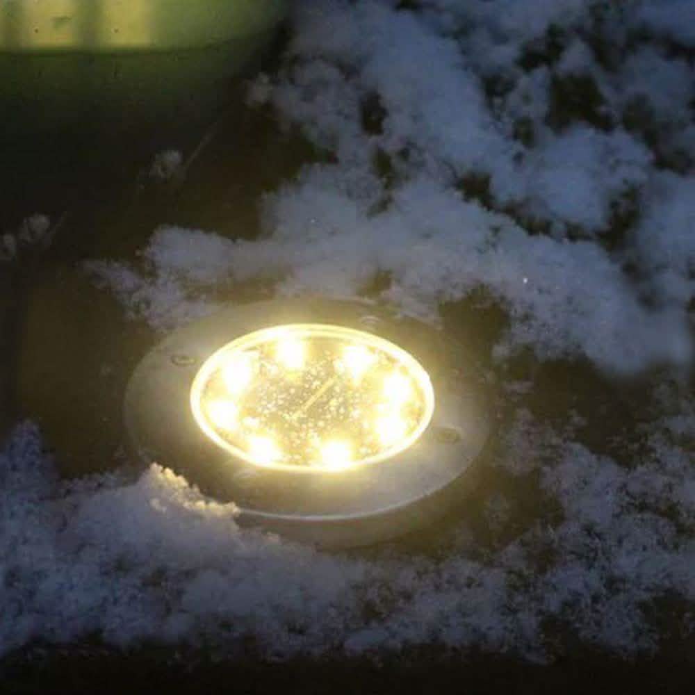 Lampe solaire de jardin à LED blanche