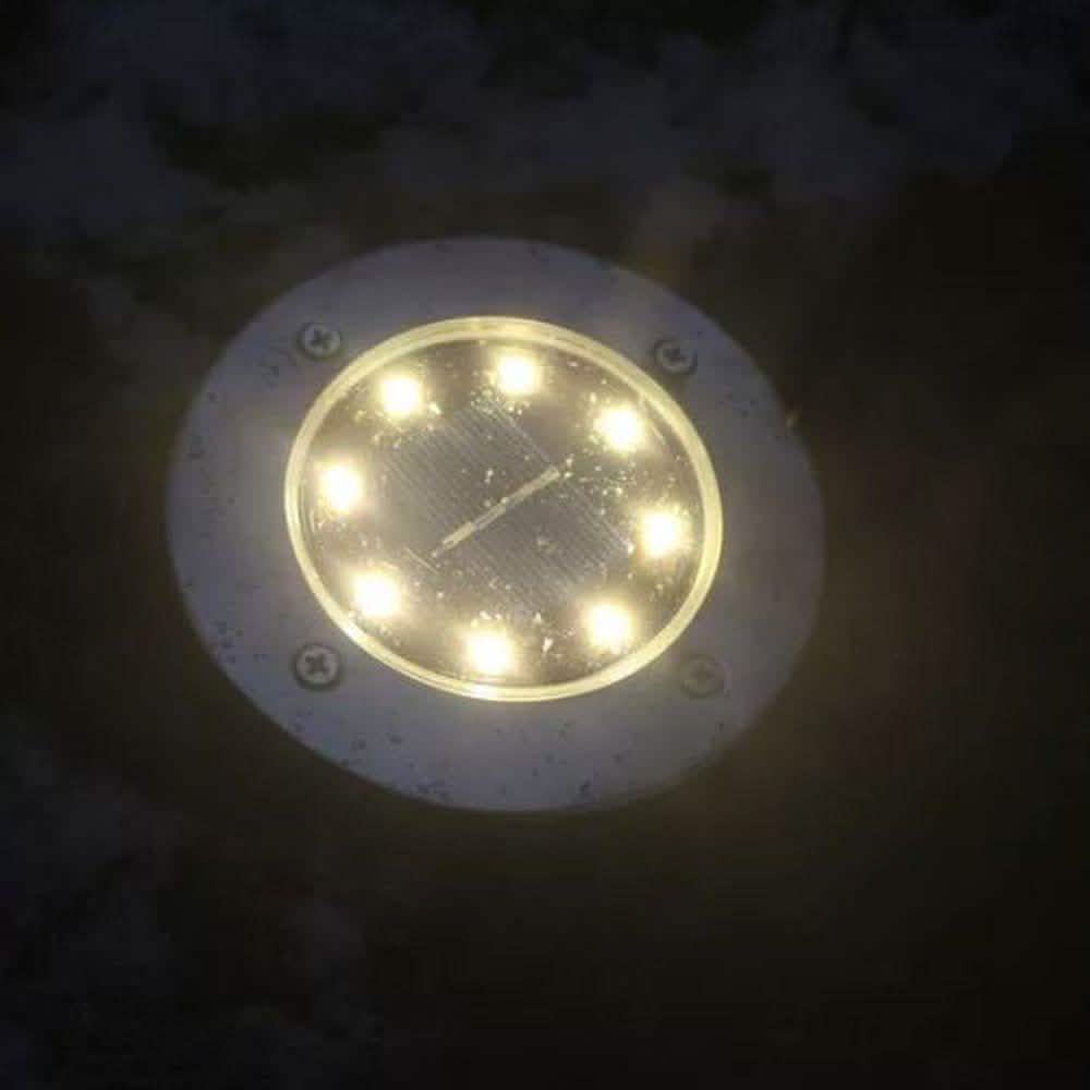 Lampe solaire de jardin à LED blanche