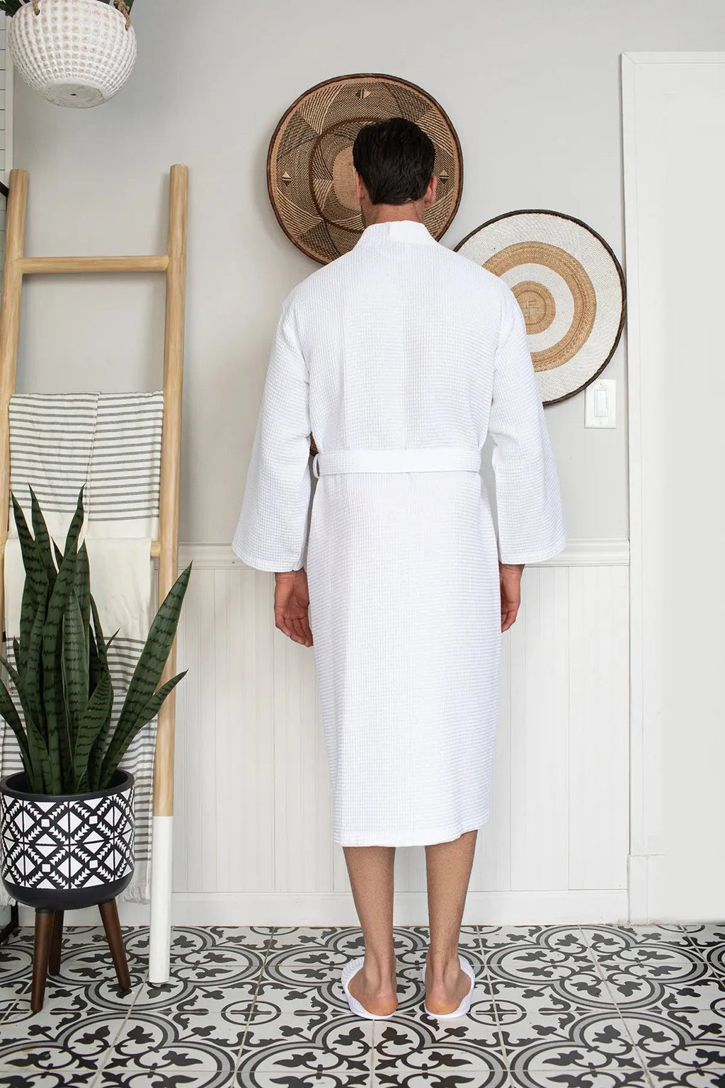 Peignoir gaufré pour homme - Absorbant, Léger