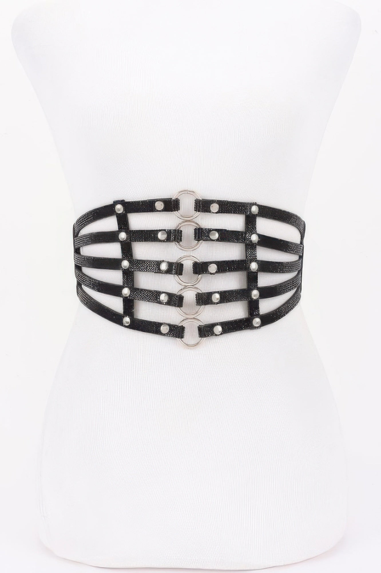 Ceinture large à strass