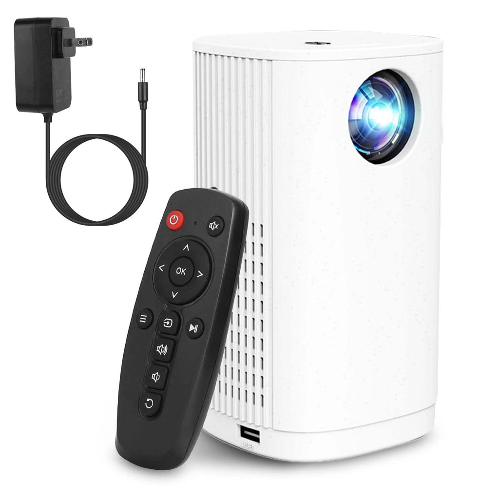 Projecteur WiFi 1080P Projecteur Téléphone Projecteur Cinéma Maison Compatible avec IOS Android iPads Clé USB