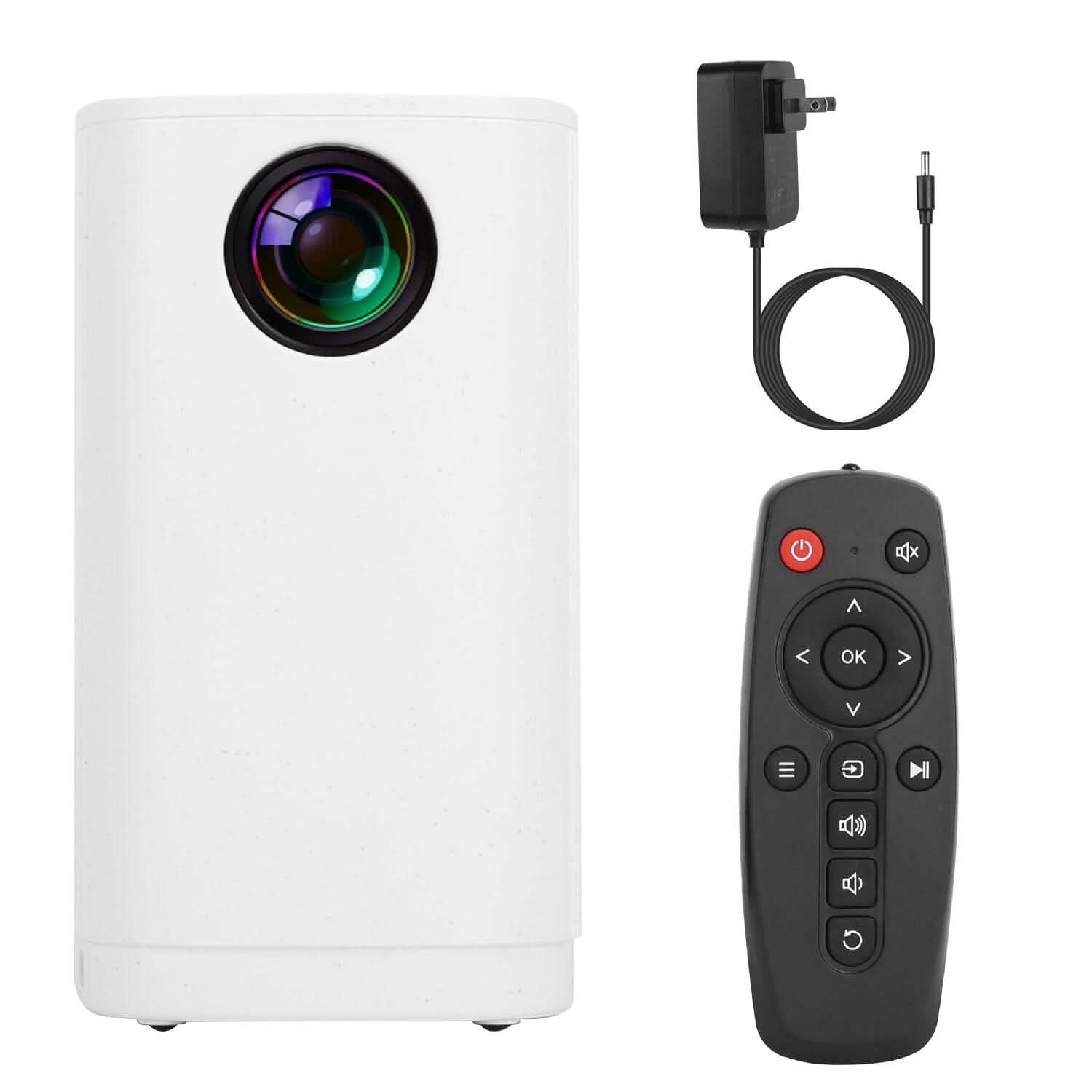 Projecteur WiFi 1080P Projecteur Téléphone Projecteur Cinéma Maison Compatible avec IOS Android iPads Clé USB