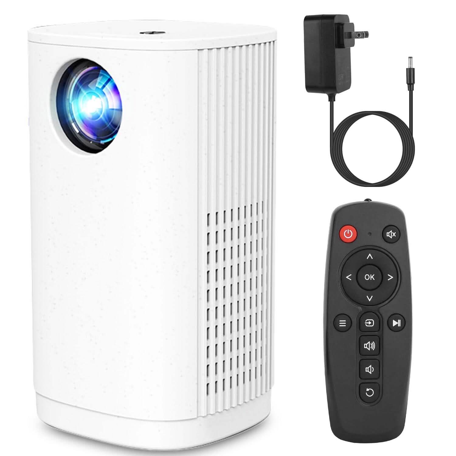 Projecteur WiFi 1080P Projecteur Téléphone Projecteur Cinéma Maison Compatible avec IOS Android iPads Clé USB
