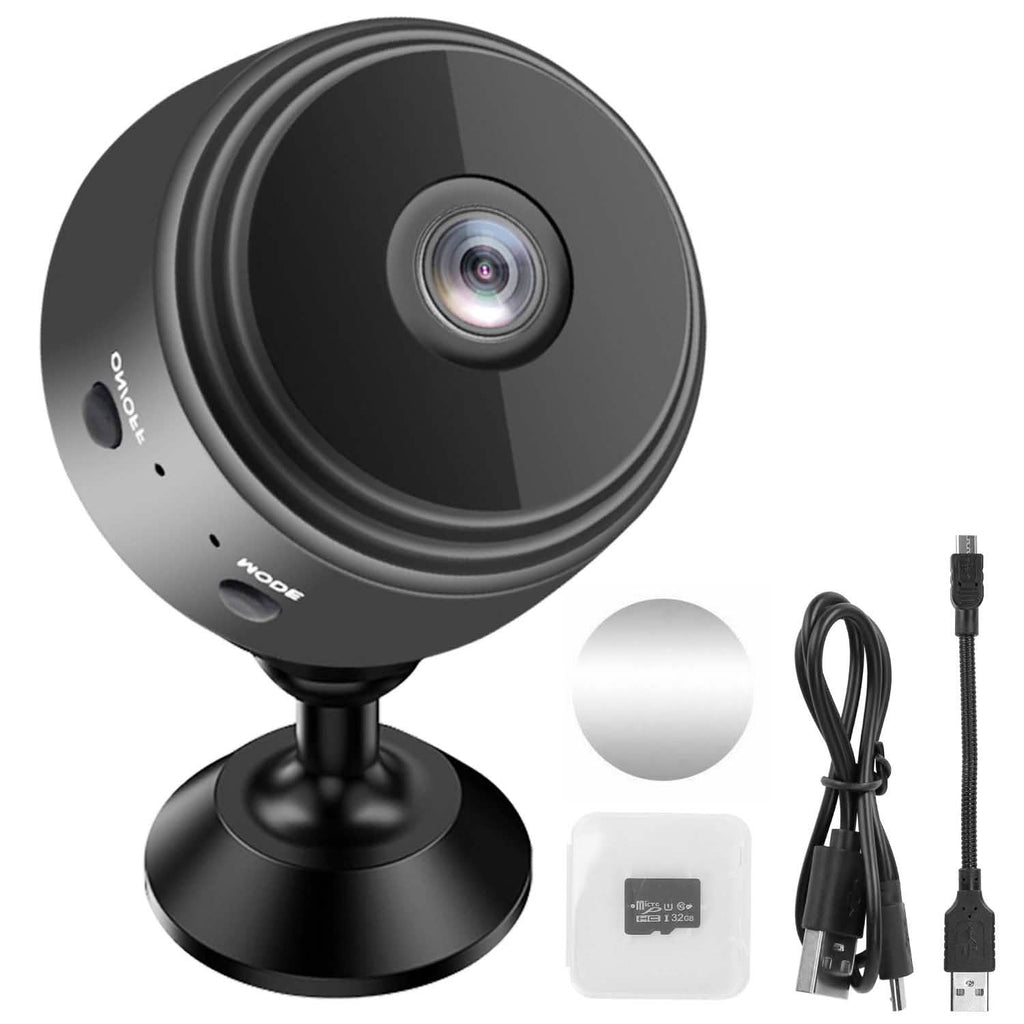 Caméra de sécurité domestique IP WIFI 1080P Full HD avec carte MMC de 32 Go
