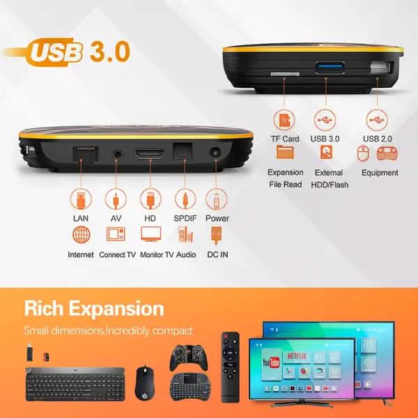 Boîtier Smart TV WiFi