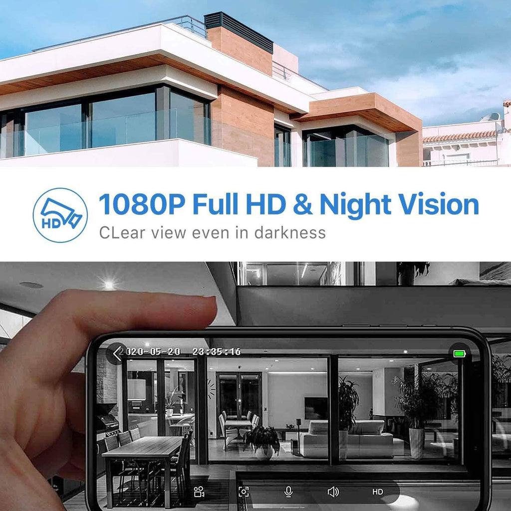 Caméra de sonnette vidéo WiFi avec carillon