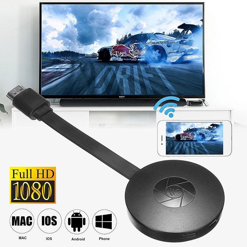Clé WiFi sans fil TV Stick Compatible HDMI HD 1080P Clé d'affichage sans fil WiFi Récepteur pour diffusion de téléphones portables vers la télévision