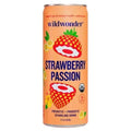 Wildwonder - Boisson pétillante biologique aux prébiotiques et probiotiques « Fraise Passion » (355 ml)