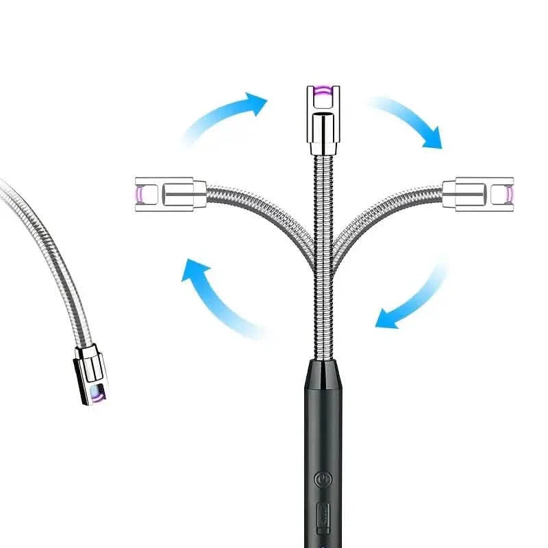 Briquet USB à arc rechargeable et coupe-vent