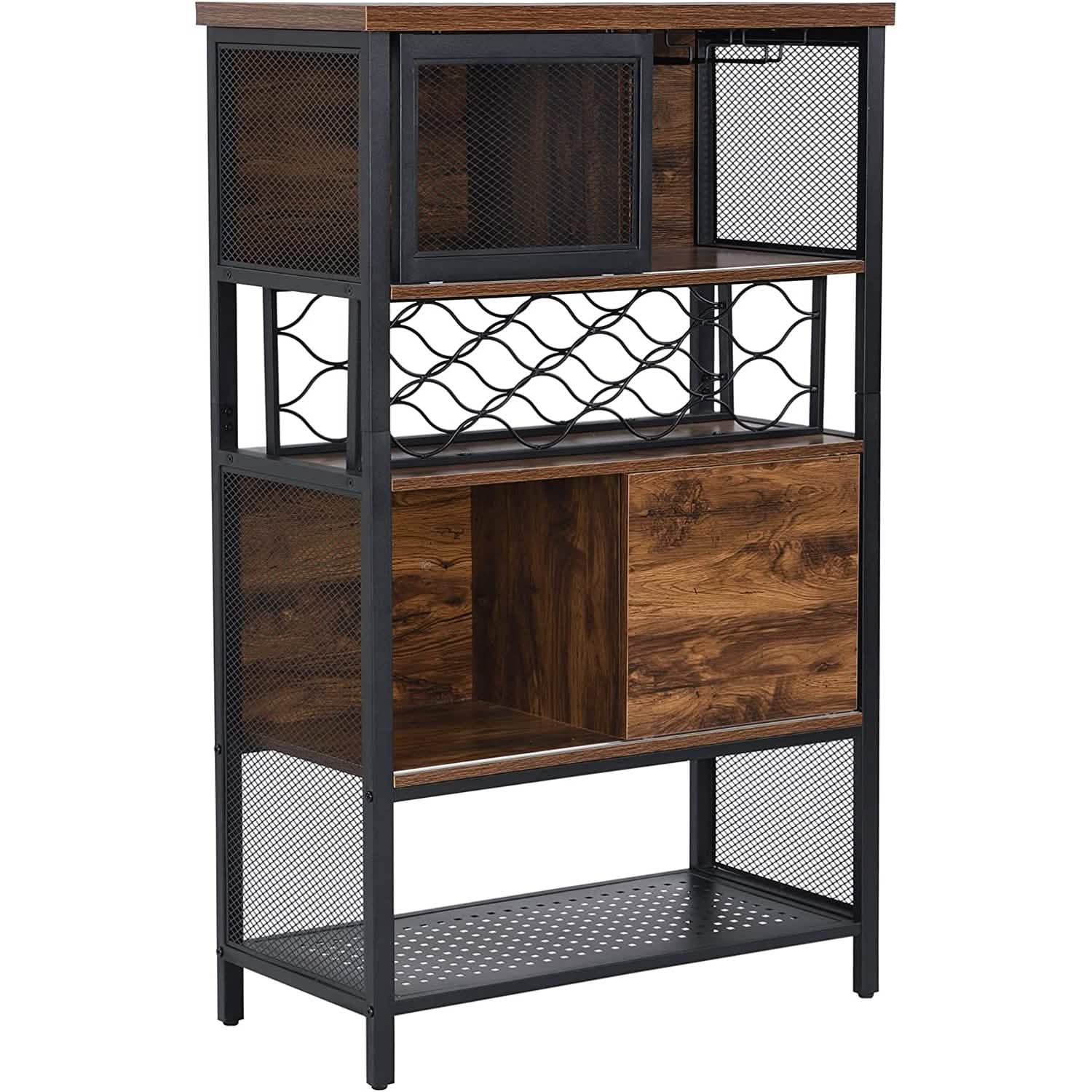 Meuble bar à vin pour spiritueux et verres
