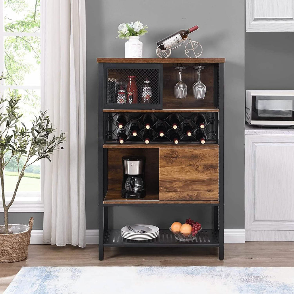 Meuble bar à vin pour spiritueux et verres