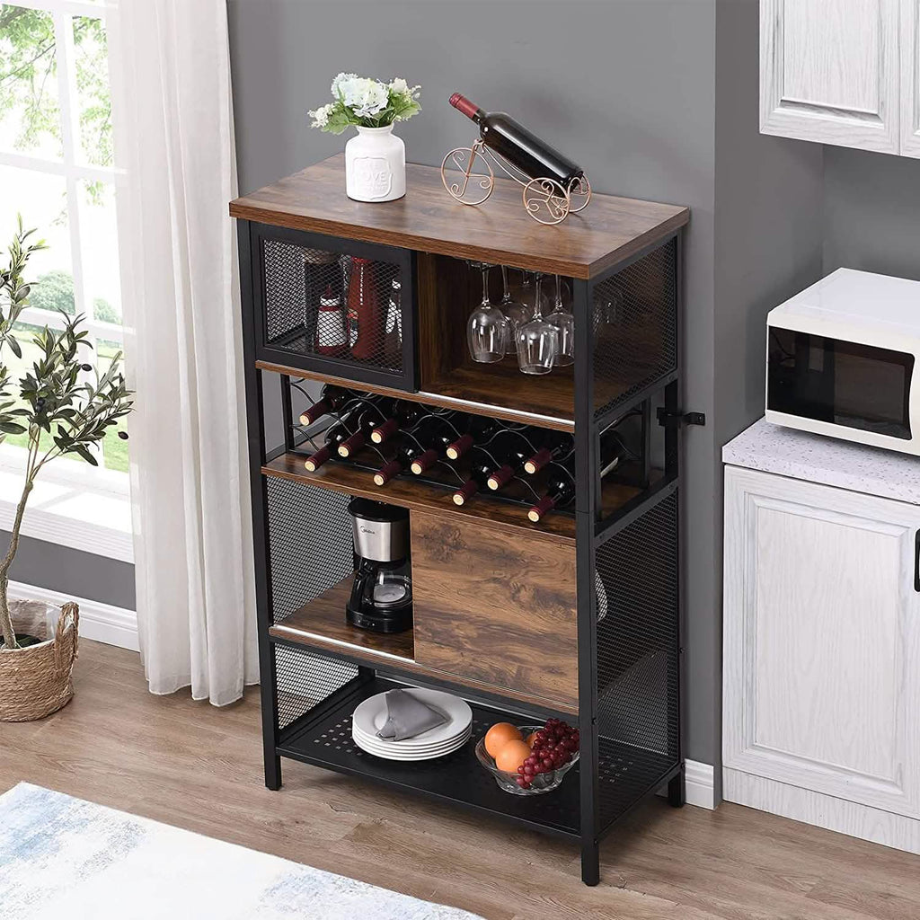 Meuble bar à vin pour spiritueux et verres