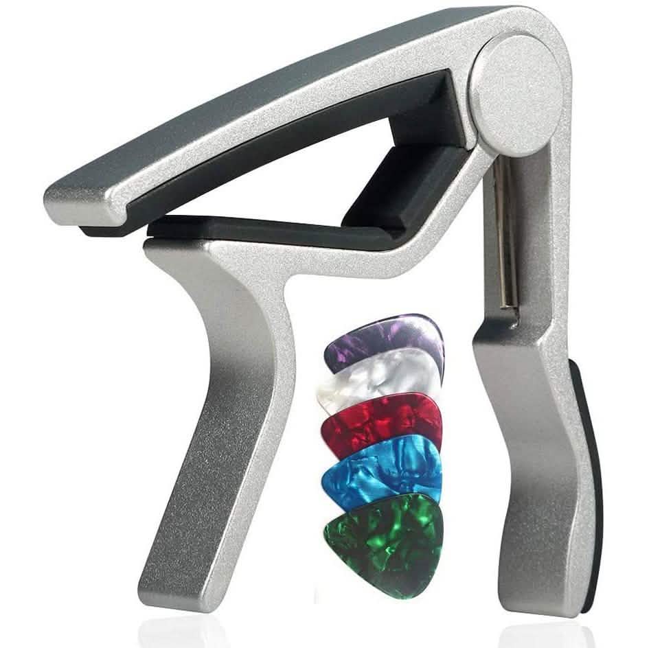 Capodastre à Changement Rapide WINGO pour Guitares Acoustiques et Électriques 6 Cordes
