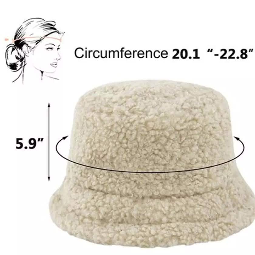 Chapeau Bob d'Hiver Femme Chapeaux Chauds Vintage Fausse Fourrure Casquette de Pêcheur