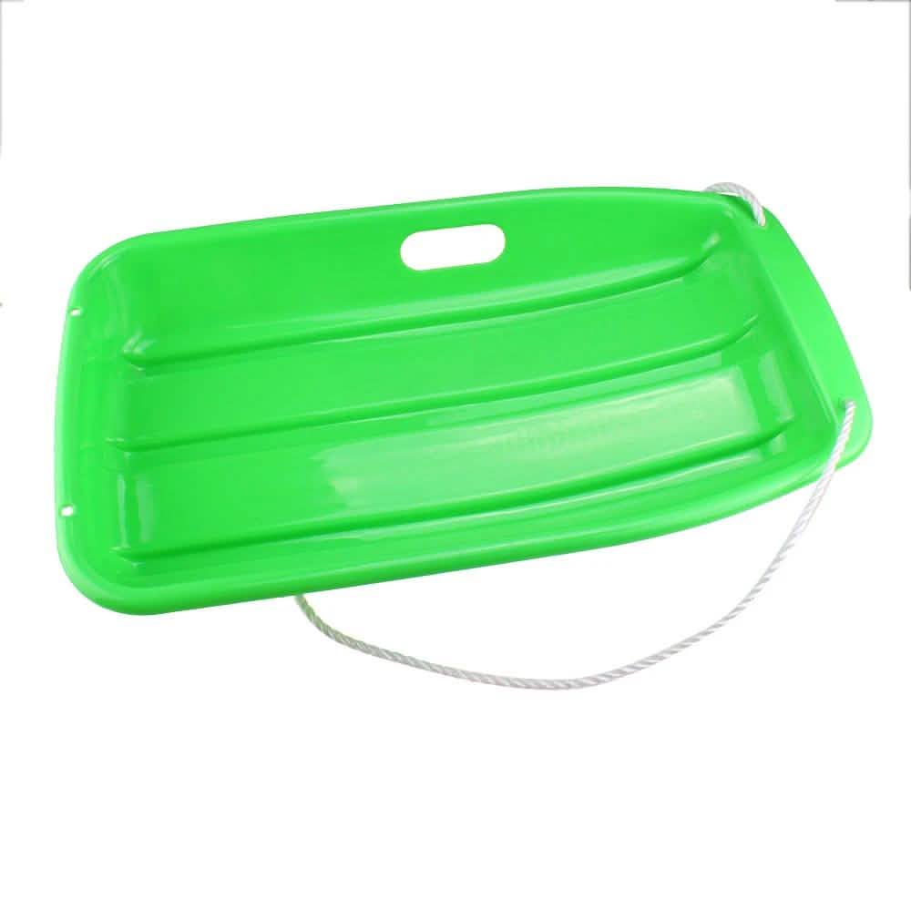 Traîneau à neige en plastique durable en forme de bateau pour enfant et adulte