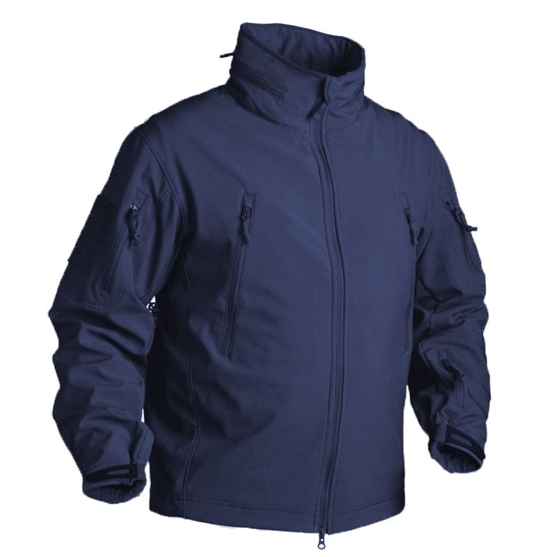 Veste polaire d'hiver pour hommes, imperméable et douce, camouflage, manteau tactique de randonnée, veste uniforme polaire thermique pour hommes, vêtements décontractés, escalade, veste chaude, entraînement, coupe-vent d'extérieur.