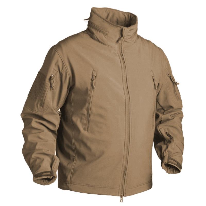 Veste polaire d'hiver pour hommes, imperméable et douce, camouflage, manteau tactique de randonnée, veste uniforme polaire thermique pour hommes, vêtements décontractés, escalade, veste chaude, entraînement, coupe-vent d'extérieur.