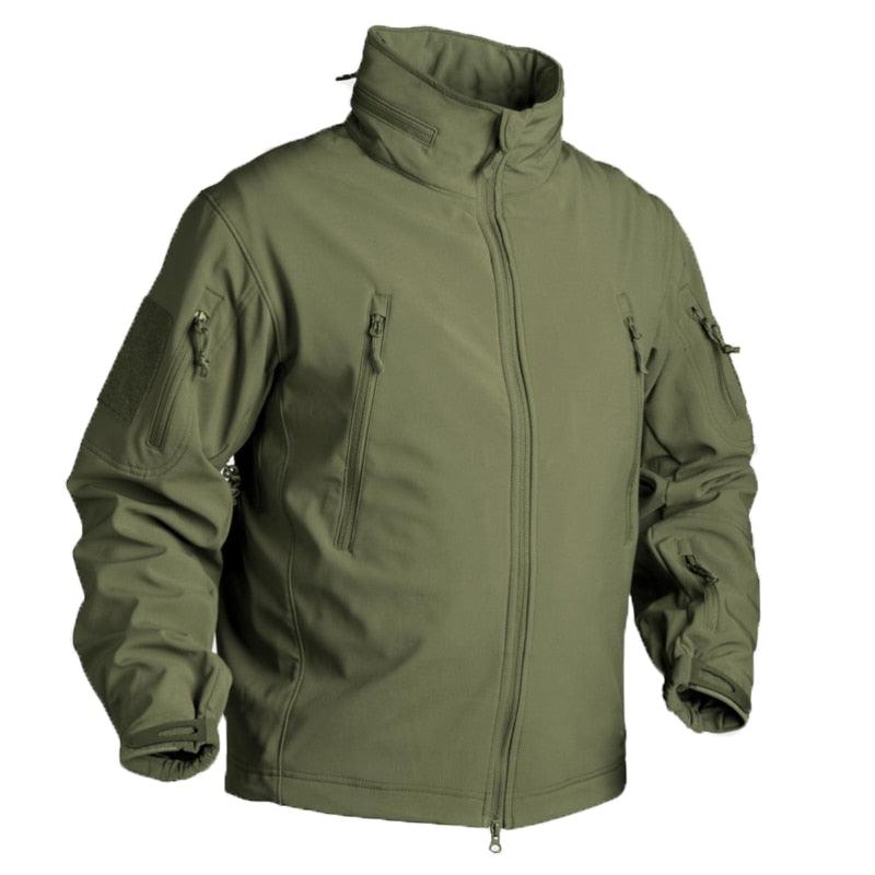 Veste polaire d'hiver pour hommes, imperméable et douce, camouflage, manteau tactique de randonnée, veste uniforme polaire thermique pour hommes, vêtements décontractés, escalade, veste chaude, entraînement, coupe-vent d'extérieur.