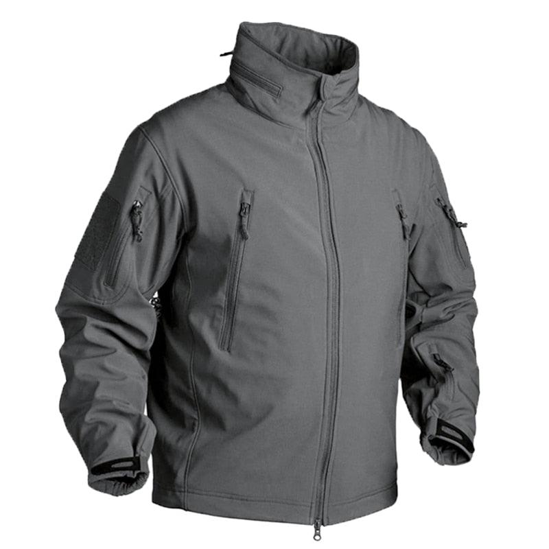Veste polaire d'hiver pour hommes, imperméable et douce, camouflage, manteau tactique de randonnée, veste uniforme polaire thermique pour hommes, vêtements décontractés, escalade, veste chaude, entraînement, coupe-vent d'extérieur.