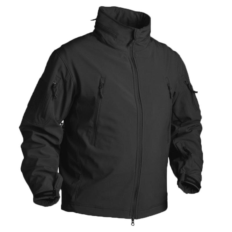 Veste polaire d'hiver pour hommes, imperméable et douce, camouflage, manteau tactique de randonnée, veste uniforme polaire thermique pour hommes, vêtements décontractés, escalade, veste chaude, entraînement, coupe-vent d'extérieur.