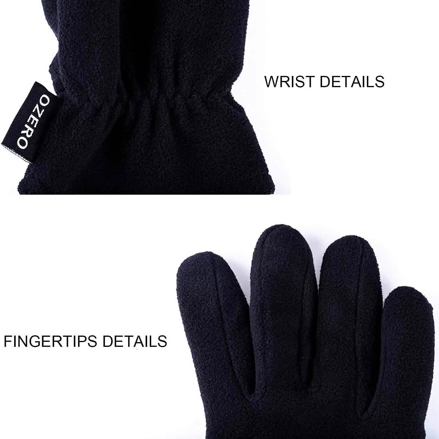 Gants d'hiver en peau de daim paume en cuir suédé -20°F gants de travail anti-froid