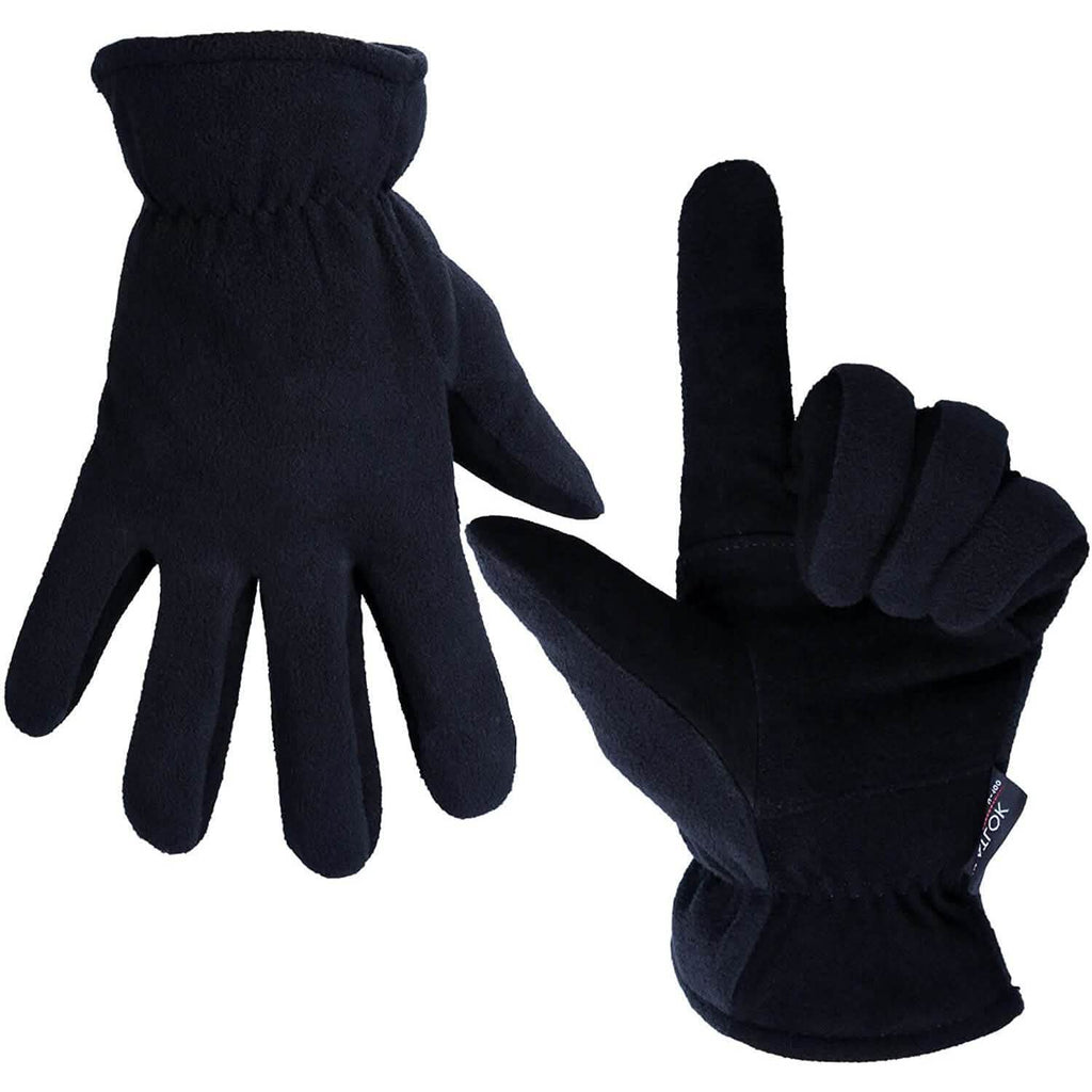 Gants d'hiver en peau de daim paume en cuir suédé -20°F gants de travail anti-froid