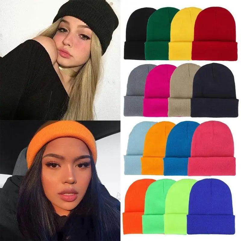 Bonnet d'hiver pour femmes et hommes, nouveau bonnet tricoté uni et élégant, pour filles, automne, bonnet féminin chaud et décontracté pour l'hiver, confortable et doux, bonnets de tous les jours, bonnets slouchy élégants pour filles et garçons.