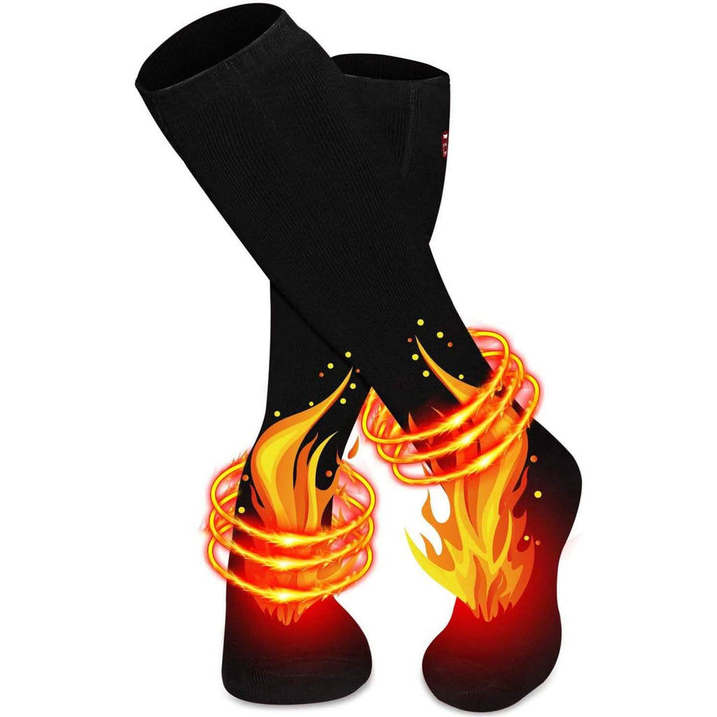 Chaussettes chauffantes d'hiver pour hommes et femmes - Kit chaussettes chauffantes électriques à batterie