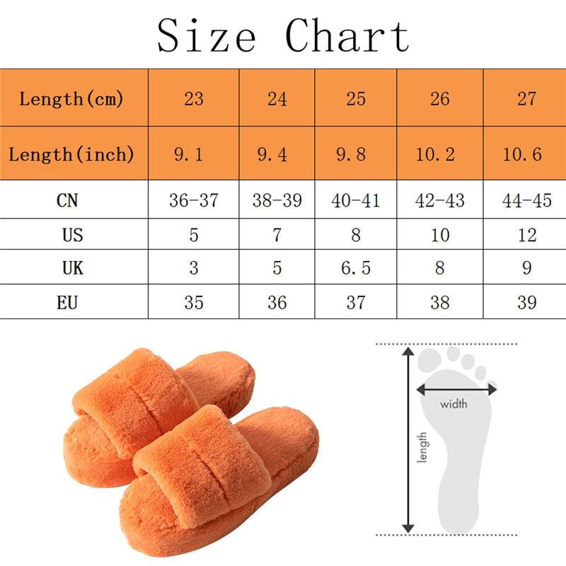 Pantoufles d'hiver pour femmes en peluche, tongs moelleuses, chaussures chaudes à semelle épaisse et douce pour l'intérieur, chaussons à fourrure pour femmes, chaussons fantaisie à bout ouvert en peluche