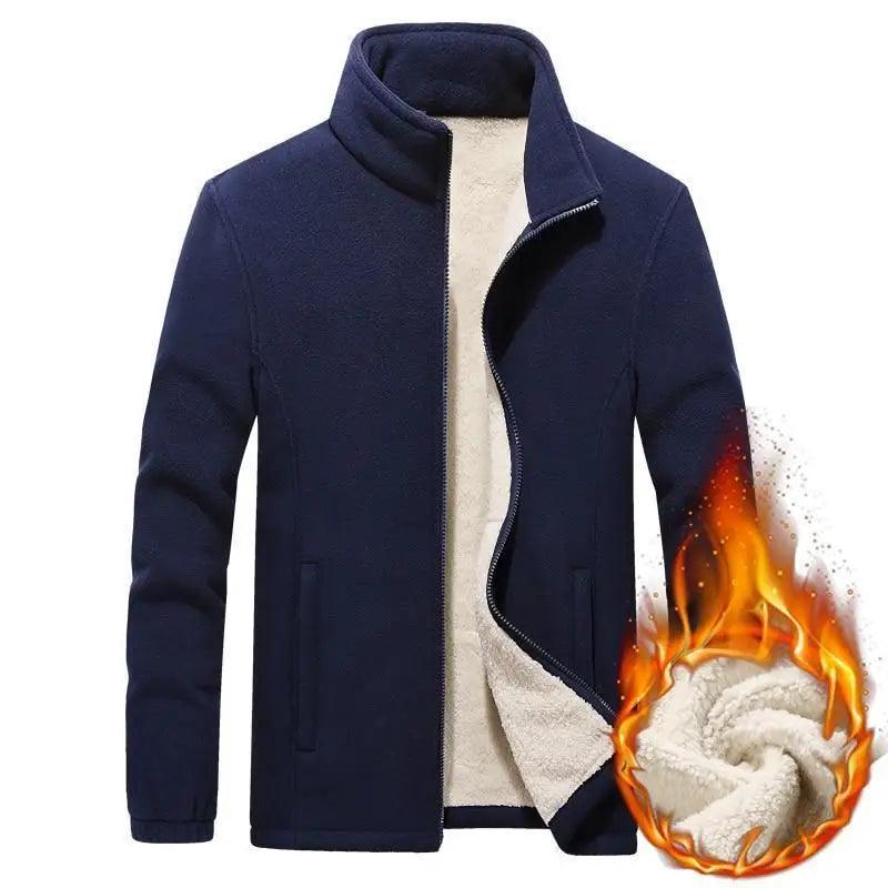 Vestes d'hiver pour hommes Vestes épaisses en polaire Hommes Vestes Hommes Unies Décontractées Manteaux Vêtements Vestes en polaire épaisses pour hommes Nouvelle veste tendance au design unique et simple pour hommes Vêtements de mode élégants pour hommes
