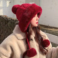 Bonnet d'hiver portable, respirant, doux et confortable