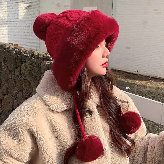 Bonnet d'hiver portable, respirant, doux et confortable
