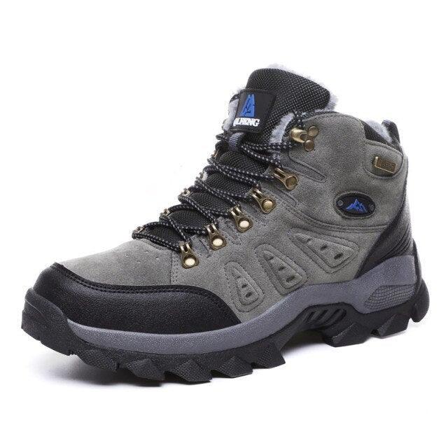 Bottes d'hiver chaudes et douces pour hommes, confortables et antidérapantes, pour la randonnée et la marche, bottes de neige de sport d'extérieur pour hommes, imperméables et légères, bottines chaudes et confortables pour la randonnée décontractée.