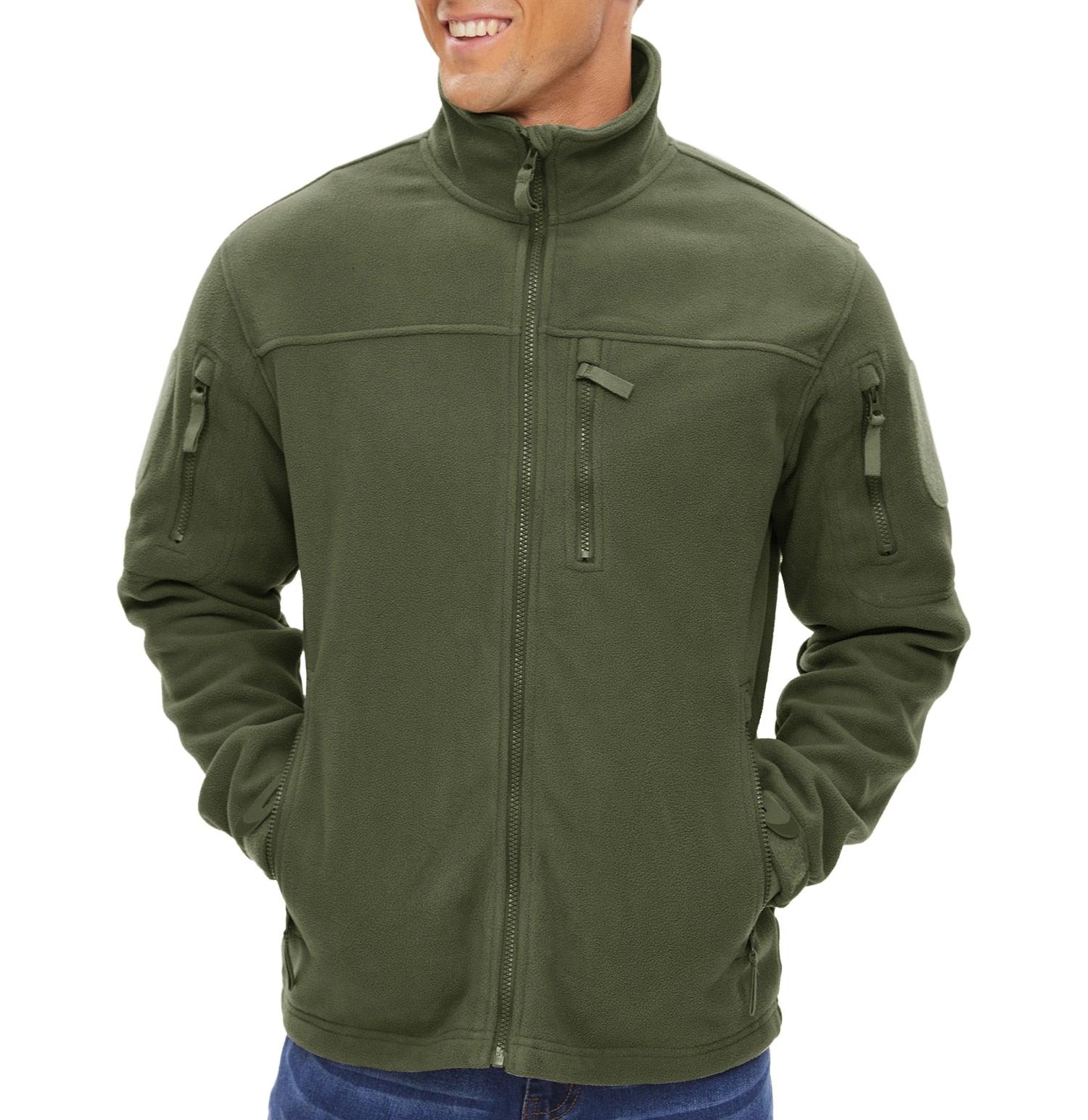 Veste tactique en polaire d'hiver pour homme, design unique, veste de travail thermique d'hiver pour homme, manteaux de sécurité chauds thermiques pour la pêche et le travail, manteau polaire doux d'hiver avec plusieurs poches