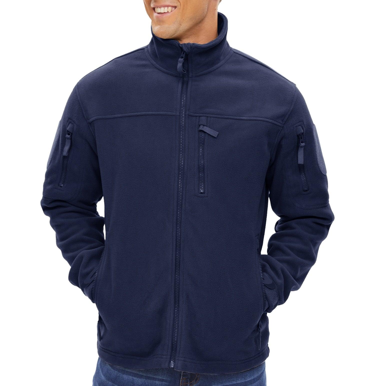 Veste tactique en polaire d'hiver pour homme, design unique, veste de travail thermique d'hiver pour homme, manteaux de sécurité chauds thermiques pour la pêche et le travail, manteau polaire doux d'hiver avec plusieurs poches