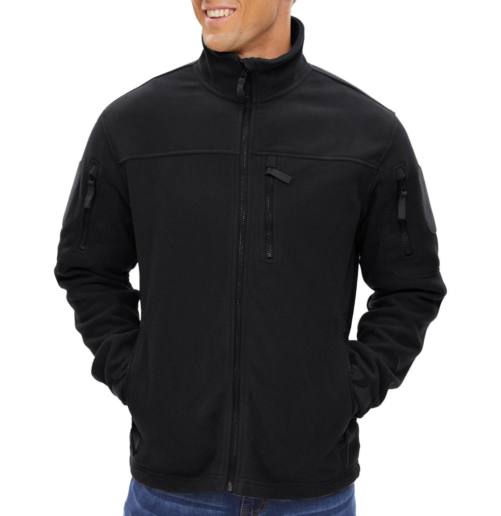Veste tactique en polaire d'hiver pour homme, design unique, veste de travail thermique d'hiver pour homme, manteaux de sécurité chauds thermiques pour la pêche et le travail, manteau polaire doux d'hiver avec plusieurs poches