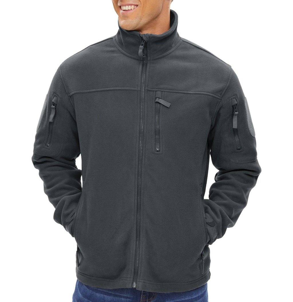 Veste tactique en polaire d'hiver pour homme, design unique, veste de travail thermique d'hiver pour homme, manteaux de sécurité chauds thermiques pour la pêche et le travail, manteau polaire doux d'hiver avec plusieurs poches